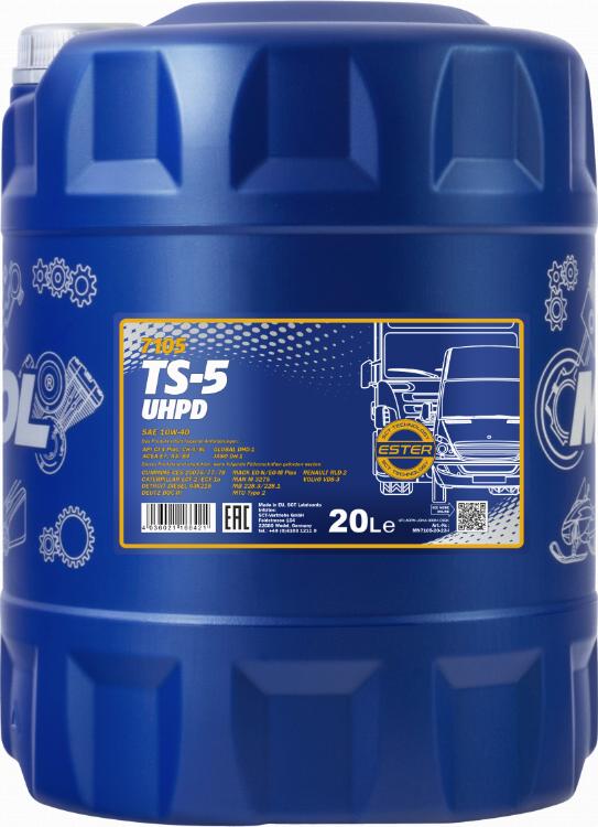 SCT-MANNOL TS-5 UHPD 10W-40 - Engine Oil autospares.lv