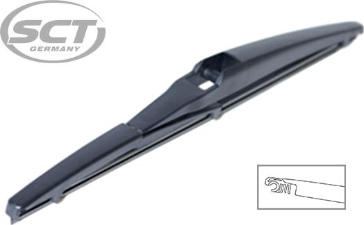 SCT-MANNOL 9489 REAR WIPER - Wiper Blade autospares.lv