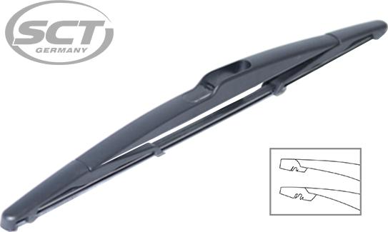 SCT-MANNOL 9485 REAR WIPER - Wiper Blade autospares.lv