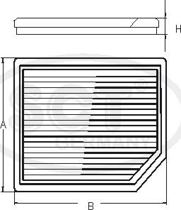 SCT-MANNOL SA 1166 - Filter, interior air autospares.lv