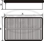 SCT-MANNOL SB 056 - Air Filter, engine autospares.lv