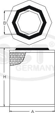 SCT-MANNOL SB 3151 - Air Filter, engine autospares.lv