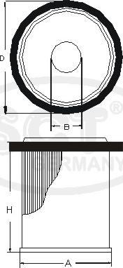 SCT-MANNOL SC 7021 P - Fuel filter autospares.lv