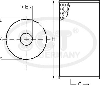 SCT-MANNOL SH 447 - Oil Filter autospares.lv