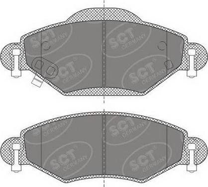 SCT-MANNOL SP 499 PR - Brake Pad Set, disc brake autospares.lv