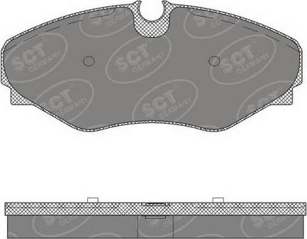 SCT-MANNOL SP 495 PR - Brake Pad Set, disc brake autospares.lv