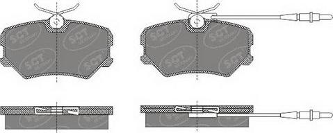 SCT-MANNOL SP 490 PR - Brake Pad Set, disc brake autospares.lv