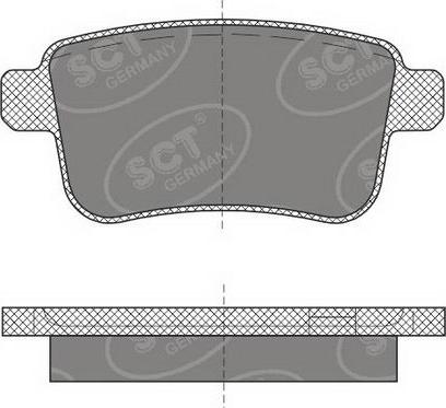 SCT-MANNOL SP 491 PR - Brake Pad Set, disc brake autospares.lv