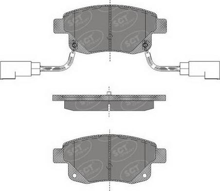 SCT-MANNOL SP 492 PR - Brake Pad Set, disc brake autospares.lv