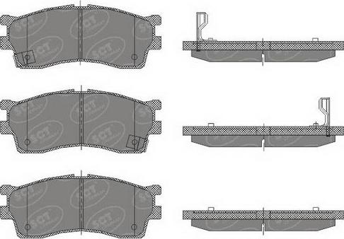 SCT-MANNOL SP 441 PR - Brake Pad Set, disc brake autospares.lv