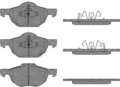 SCT-MANNOL SP 447 PR - Brake Pad Set, disc brake autospares.lv