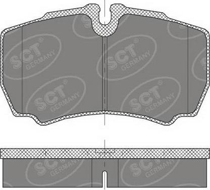 SCT-MANNOL SP 452 PR - Brake Pad Set, disc brake autospares.lv