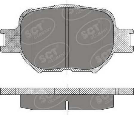 SCT-MANNOL SP 467 PR - Brake Pad Set, disc brake autospares.lv