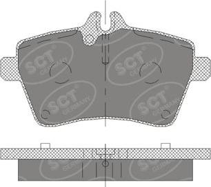 SCT-MANNOL SP 409 PR - Brake Pad Set, disc brake autospares.lv