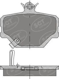 SCT-MANNOL SP 405 PR - Brake Pad Set, disc brake autospares.lv