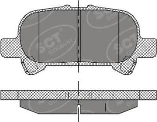 SCT-MANNOL SP 401 PR - Brake Pad Set, disc brake autospares.lv