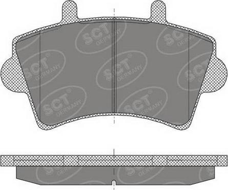 SCT-MANNOL SP 419 PR - Brake Pad Set, disc brake autospares.lv