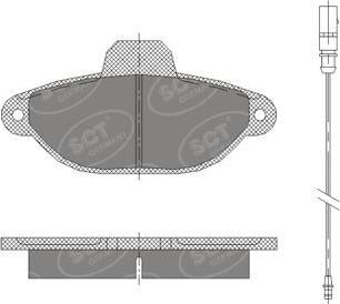 SCT-MANNOL SP 414 PR - Brake Pad Set, disc brake autospares.lv