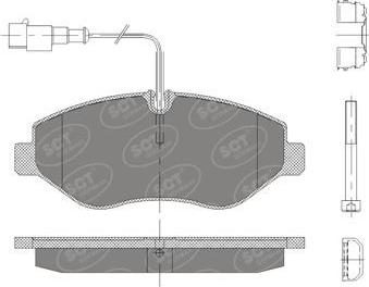 DJ Parts BP2887 - Brake Pad Set, disc brake autospares.lv