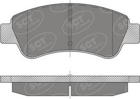 SCT-MANNOL SP 488 PR - Brake Pad Set, disc brake autospares.lv