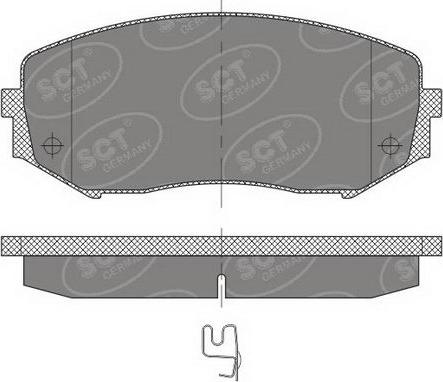 SCT-MANNOL SP 482 PR - Brake Pad Set, disc brake autospares.lv