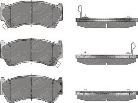 SCT-MANNOL SP 439 PR - Brake Pad Set, disc brake autospares.lv