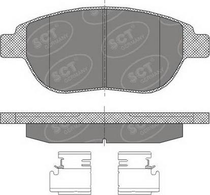 SCT-MANNOL SP 435 PR - Brake Pad Set, disc brake autospares.lv