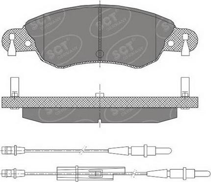 SCT-MANNOL SP 420 PR - Brake Pad Set, disc brake autospares.lv