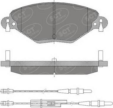 SCT-MANNOL SP 421 PR - Brake Pad Set, disc brake autospares.lv