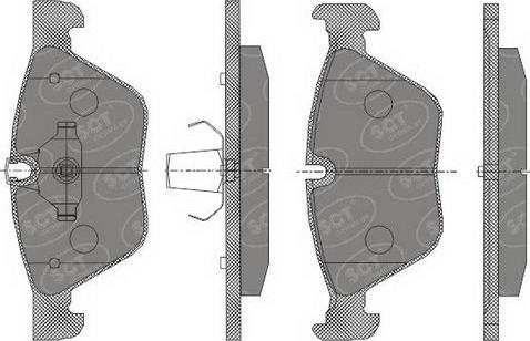 SCT-MANNOL SP 427 PR - Brake Pad Set, disc brake autospares.lv