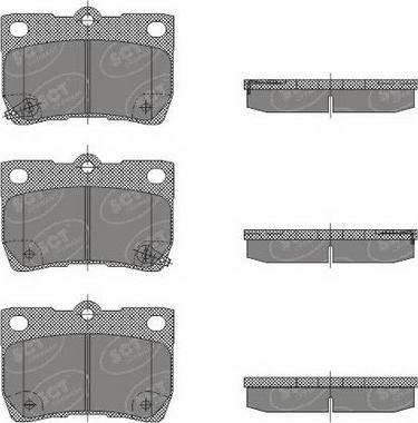 SCT-MANNOL SP 479 PR - Brake Pad Set, disc brake autospares.lv