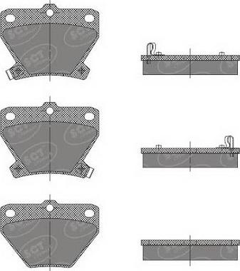 SCT-MANNOL SP 470 PR - Brake Pad Set, disc brake autospares.lv