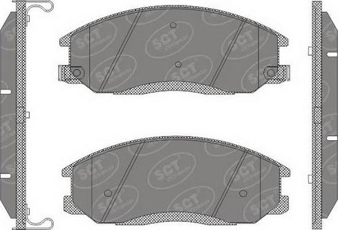 SCT-MANNOL SP 649 PR - Brake Pad Set, disc brake autospares.lv