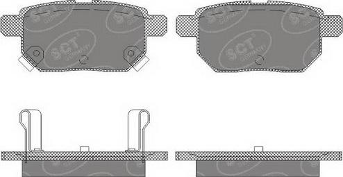 SCT-MANNOL SP 659 PR - Brake Pad Set, disc brake autospares.lv