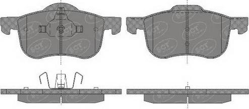 SCT-MANNOL SP 655 PR - Brake Pad Set, disc brake autospares.lv