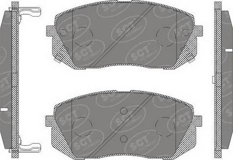 SCT-MANNOL SP 650 PR - Brake Pad Set, disc brake autospares.lv