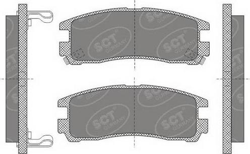 SCT-MANNOL SP 651 PR - Brake Pad Set, disc brake autospares.lv