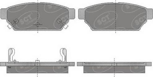 SCT-MANNOL SP 652 PR - Brake Pad Set, disc brake autospares.lv