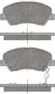 SCT-MANNOL SP 667 - Brake Pad Set, disc brake autospares.lv