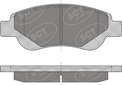 SCT-MANNOL SP 609 PR - Brake Pad Set, disc brake autospares.lv