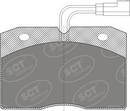 SCT-MANNOL SP 604 PR - Brake Pad Set, disc brake autospares.lv