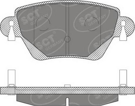 SCT-MANNOL SP 605 PR - Brake Pad Set, disc brake autospares.lv