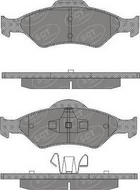 SCT-MANNOL SP 603 PR - Brake Pad Set, disc brake autospares.lv