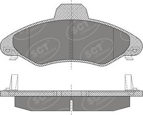 SCT-MANNOL SP 614 PR - Brake Pad Set, disc brake autospares.lv