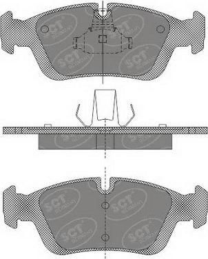 SCT-MANNOL SP 610 PR - Brake Pad Set, disc brake autospares.lv