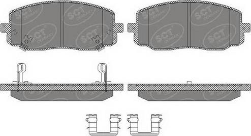 SCT-MANNOL SP 617 PR - Brake Pad Set, disc brake autospares.lv