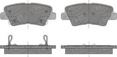 SCT-MANNOL SP629 - Brake Pad Set, disc brake autospares.lv