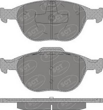 SCT-MANNOL SP 625 PR - Brake Pad Set, disc brake autospares.lv