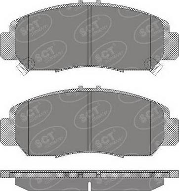 SCT-MANNOL SP 628 PR - Brake Pad Set, disc brake autospares.lv