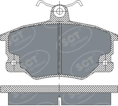 SCT-MANNOL SP 191 PR - Brake Pad Set, disc brake autospares.lv